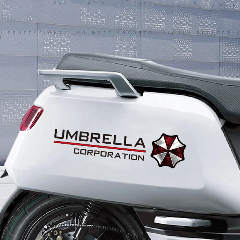 Customization Waterproof Car Exterior Decals Bumper Window Stickers Umbrella Corporation Stickers