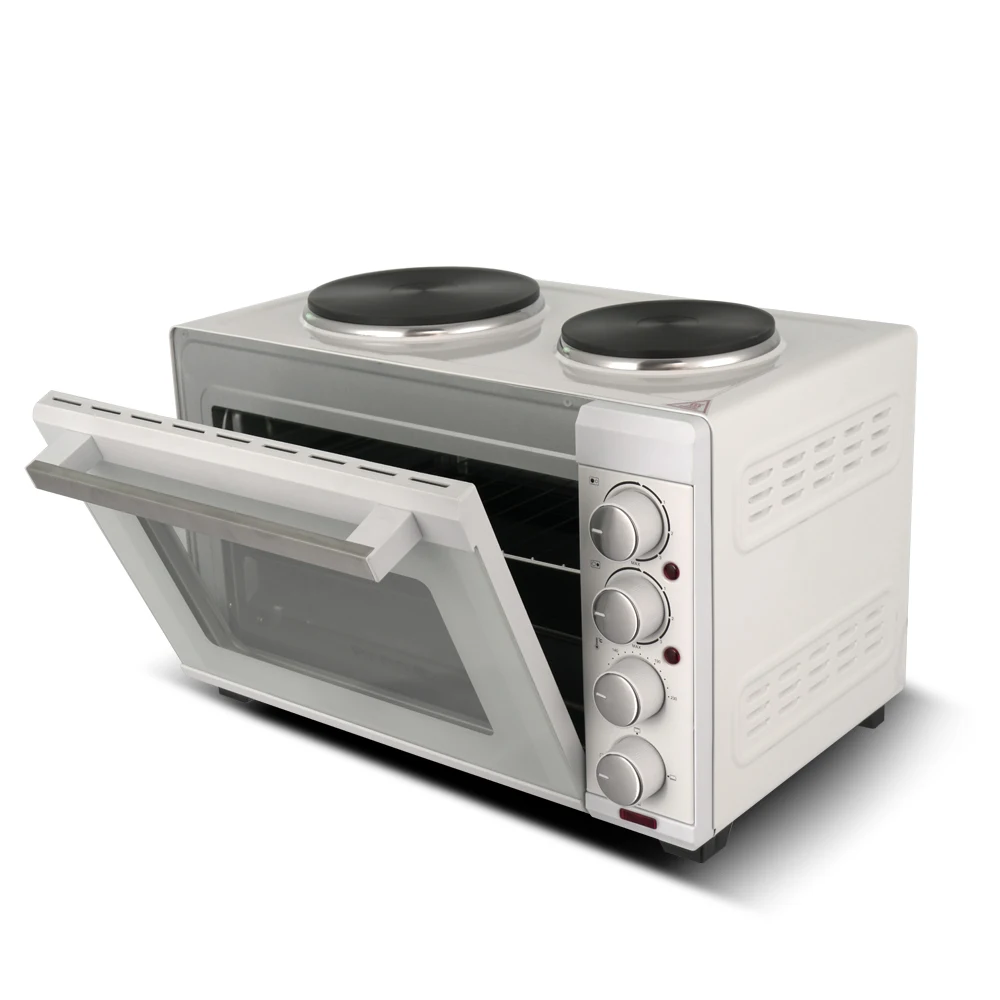 38 Liter Mechanical Temp Setting 100-230 60Min Timer Convection Pizza Adjustable Thermostat Control Toaster Oven