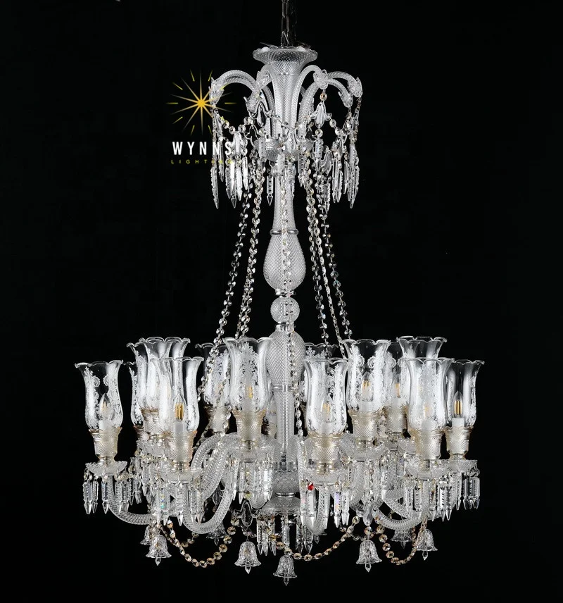 Bacarat Luxury Crystal Glass Pendant Lamp Europe Quality LED Chandelier Home Hotel Restaurant Ceiling Elegant Lighting