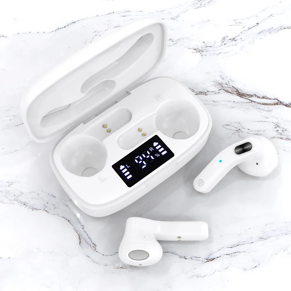 
H22T TWS Popular Led Mobile Accessories BT 5.0 Wireless Sterio Earbuds Earphone & Headphone 