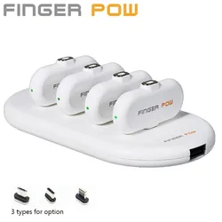 Original Finger pow 2 Mini Fingerpow Charging Power Bank Emergency Power Bank Portable Magnetic Mobile Fast Charger Power Bank