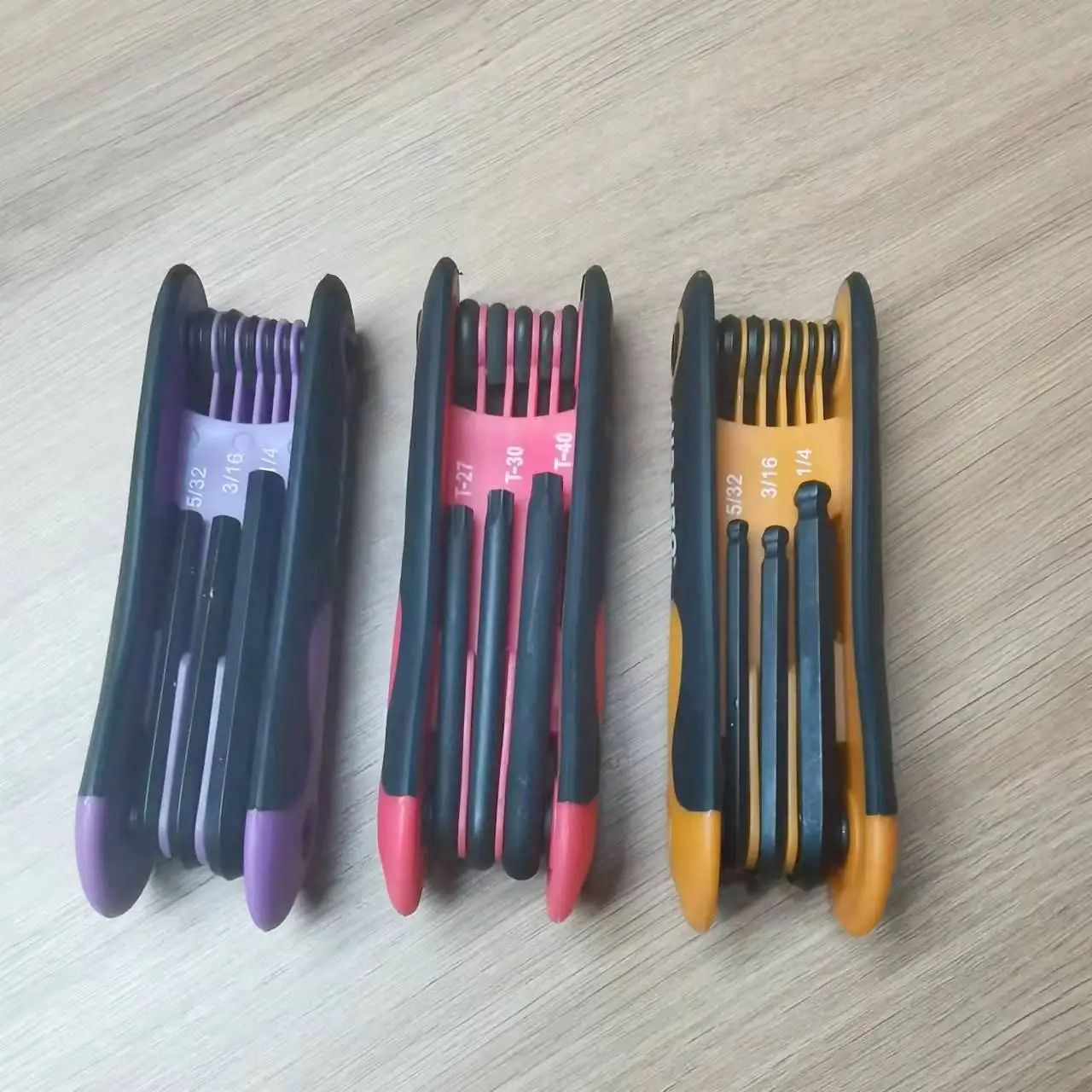 Factory Colorful Bicycle Repair Tool Custom Allen Wrench Set