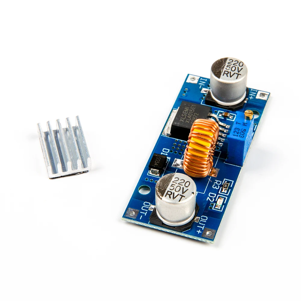 XL4015 DC-DC 4-38V Step Down Adjustable Power Supply Module 5A 96% High Efficiency