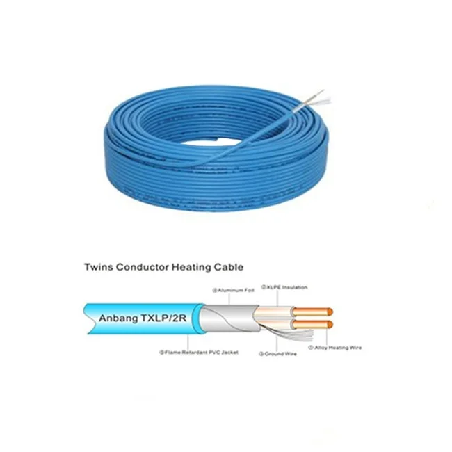 heated cable temperature controlled used for driveway  melt the snow