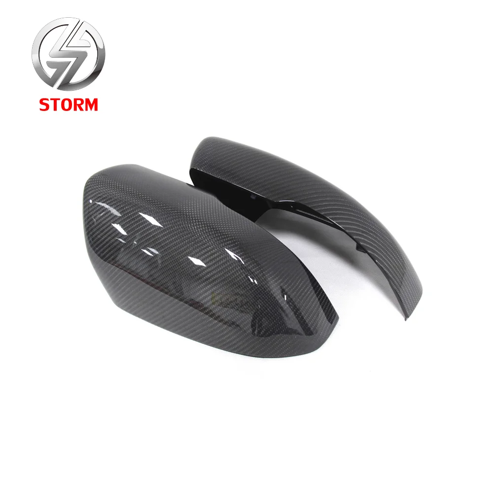 Car Exterior Accessories Replacement Carbon Fiber Door Mirror Cover Gloss Black Finished For Range Rover Evoque 2012-2013