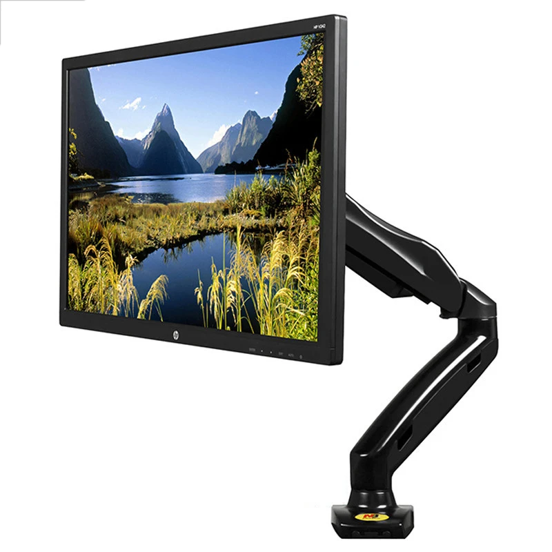 Computer display desktop bracket LCD monitor base universal rotating lift air pressure shelf