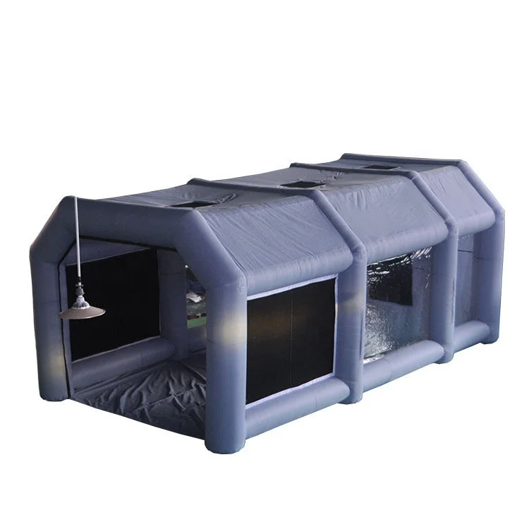 Inflatable Spray Tent Outdoor PVC Air Sealed Portable Inflatable Car Painting Room Spray Paint Booth With Oven