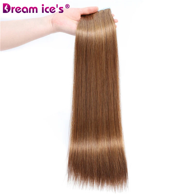 Tape In Human Hair Straight Extensions Color 1B 100% Remy Skin Weft Adhesive Glue On For Salon High Quality for Woman 10-28 Inch