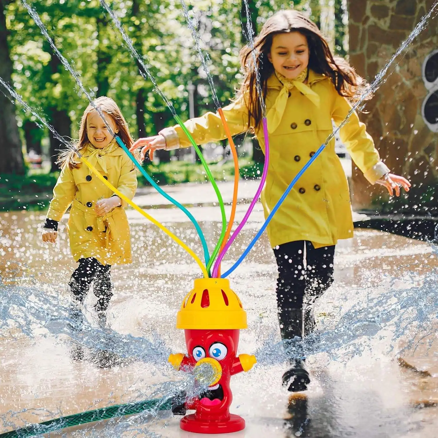 BGL Hydrant Shape Kids Sprinkler Toddler Sprinkler Summer Outdoor Toys  Funny Splashing Water Spray Toys
