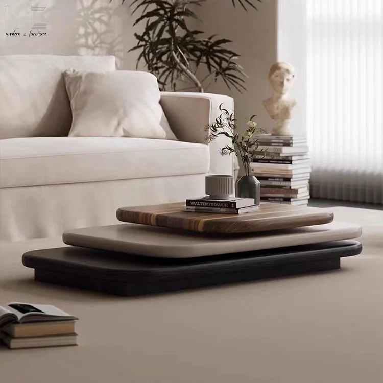 Wholesale Mid Century Italian Wooden Rotating Couchtisch Aus Holz Luxury Modern Furniture Coffee Table For Living Room