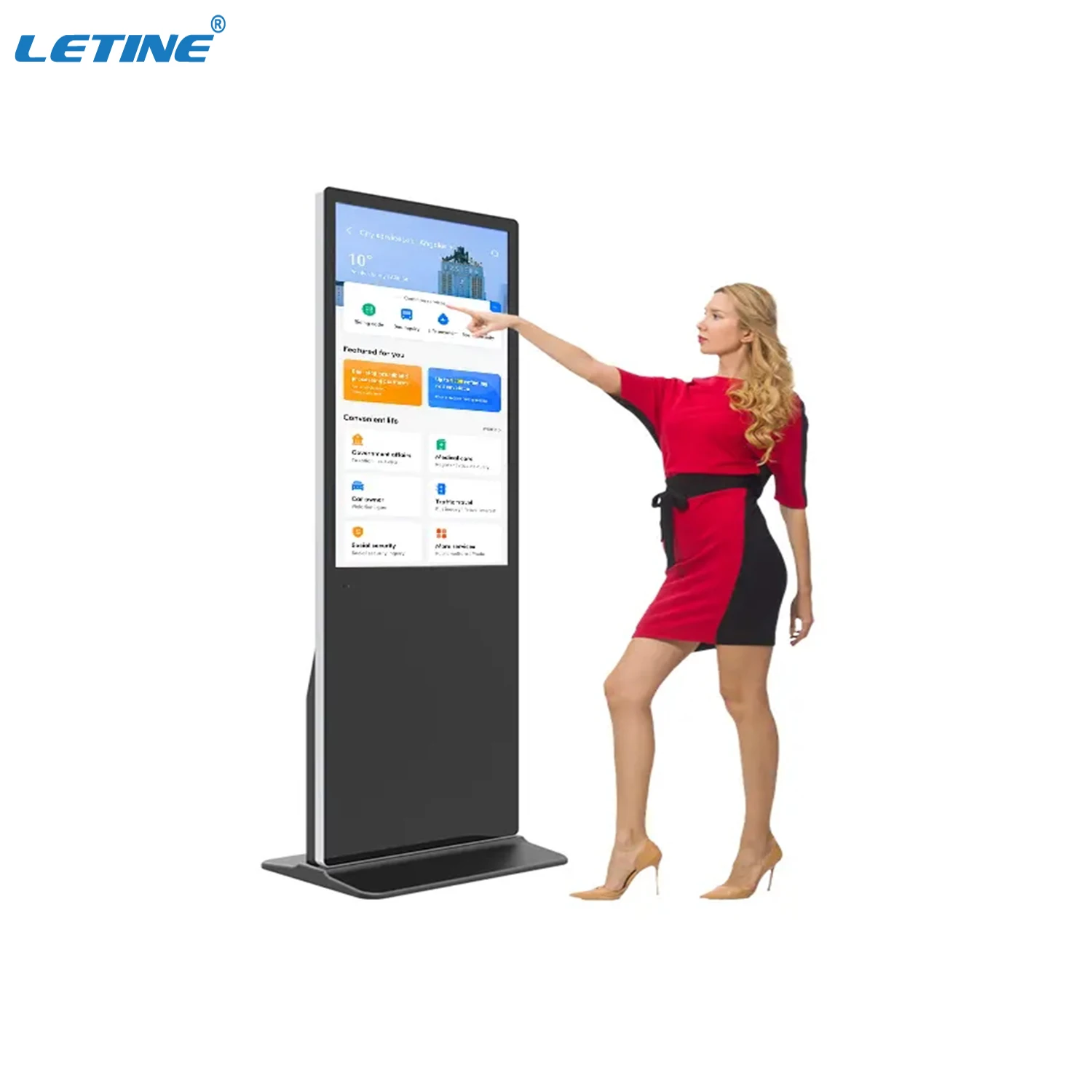 32 Inch Full HD OEM ODM Digital LCD Advertising Player vertical advertising machine 1080P