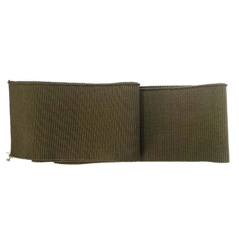 Knitted ribbed hem Pure cotton and spandex material 2*1 weave