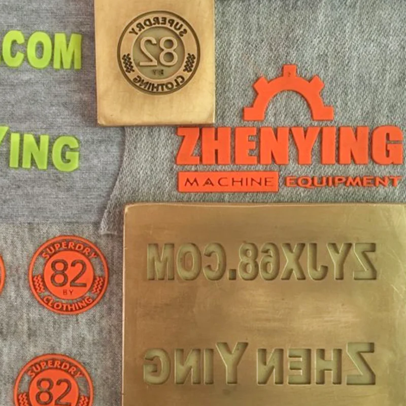 Automatic embossing machine use for leather T-shirt clothing 3DLOGO production glue planting equipment