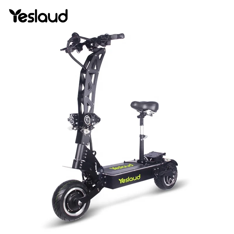 Yeslaud 130KM 5000w electric scooter 72v 60V 45AH scooter-electric 11 inch foldable electric scooter with free seat