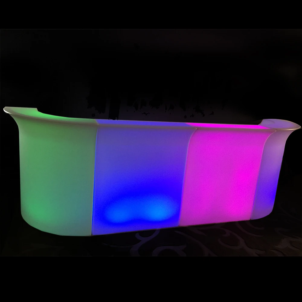battery powered no fold portable illuminated led bar furniture,light up led counter bar