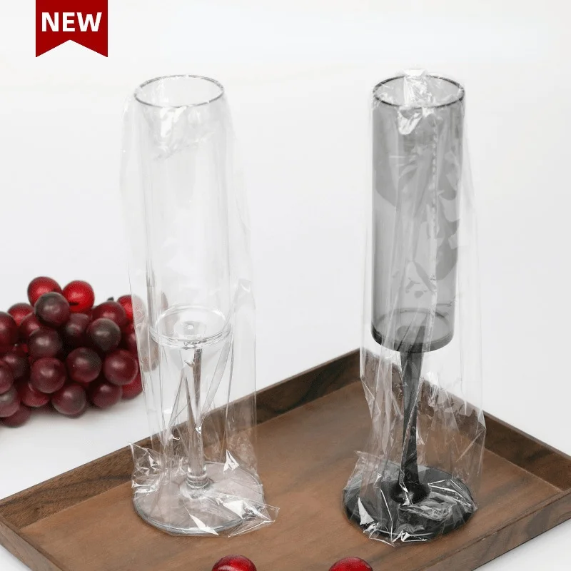 Acrylic champagne glass cocktail red wine glass bar place pc black straight-up acrylic champagne glass