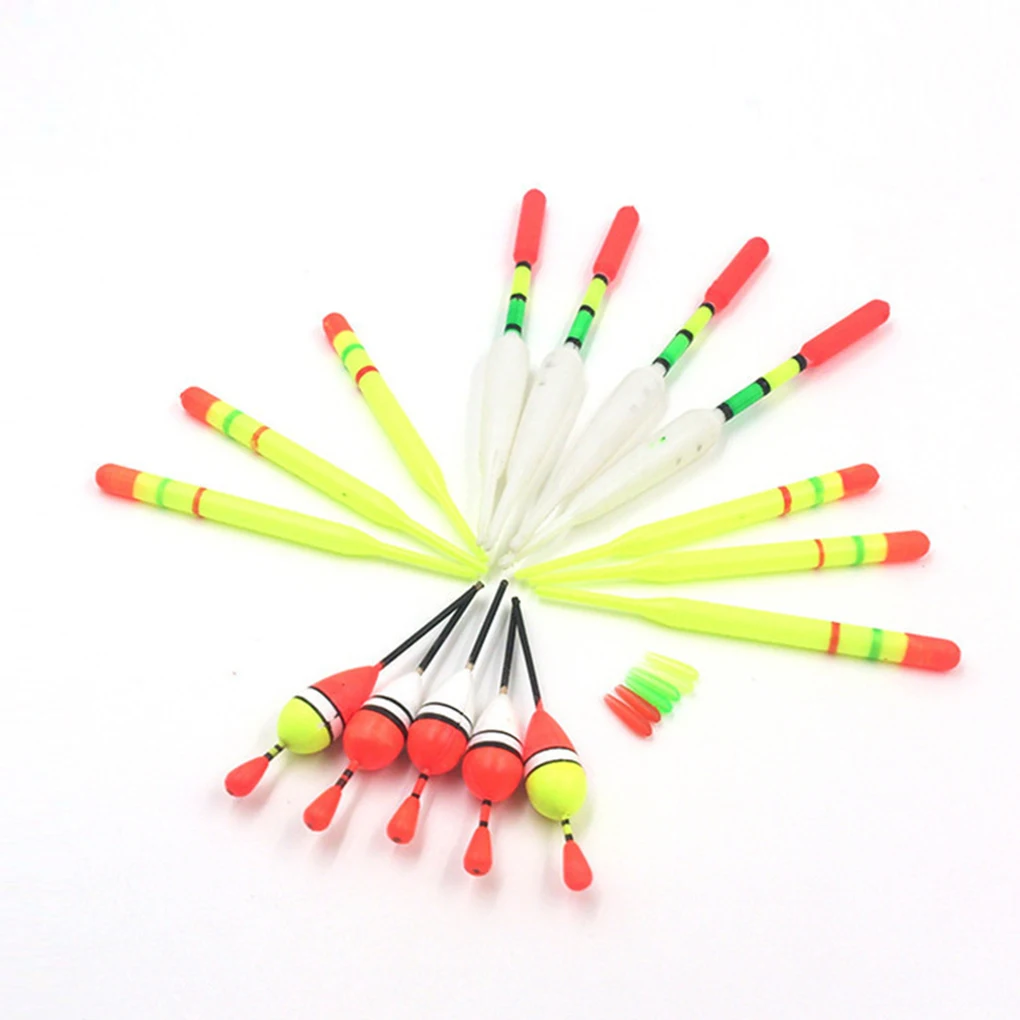 15 Pieces Angling Bobber Fishing Accessories Plastics Buoy Floating Rods River Simple Operations Craftsmanship Fluctuate Bobbers