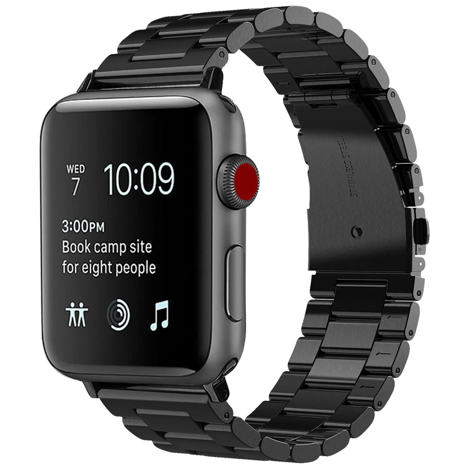  Лидер продаж сменный Браслет из нержавеющей стали для Apple Watch Стальные Ремешки серии 5/6/SE металлический