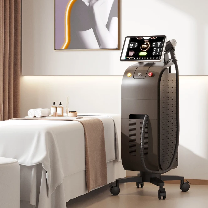 2025 AI Intelligent Analysis switchable spot Ice titanium 4K diode laser diodo epilator triple laser hair removal machine