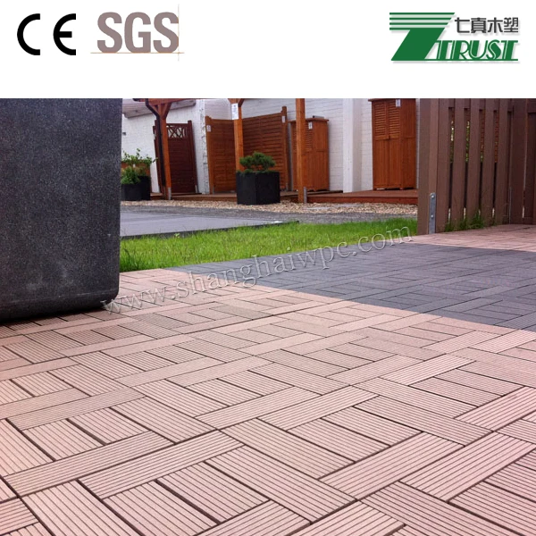 WPC DIY Decking Customizable Interlocking Decking Tiles