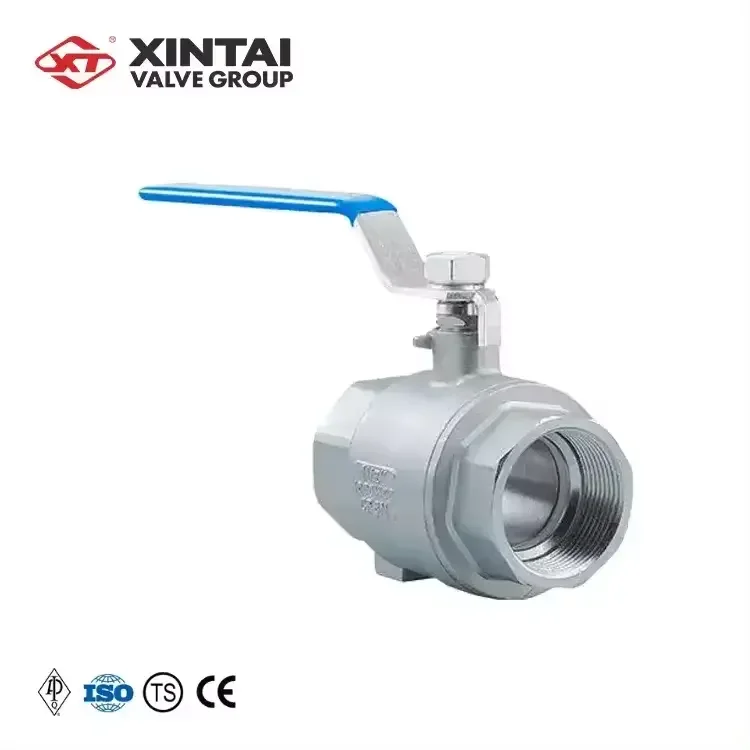 Produced by Xintai Q11F-1000WOG 1-1/2inch mini stainless steel CF8M float Threaded Ball Valve