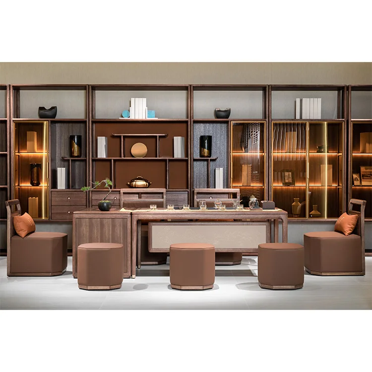 Professional High Quality Office Furniture wood furniture handmade Modern wood tea table chinese Wooden Office Table Tea Table