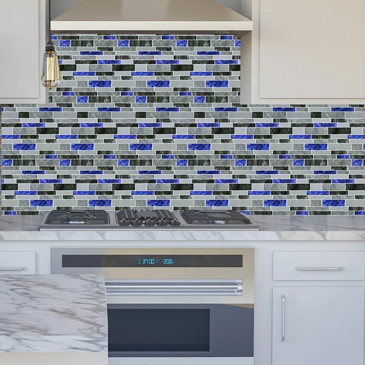 3D Marble Design 12*12 Inch Peel and Stick Wall Tile for Kitchen Backsplash