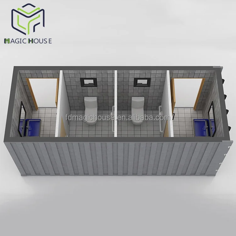 Переносной Контейнер Magic House модульный сборный Туалет с резервуаром