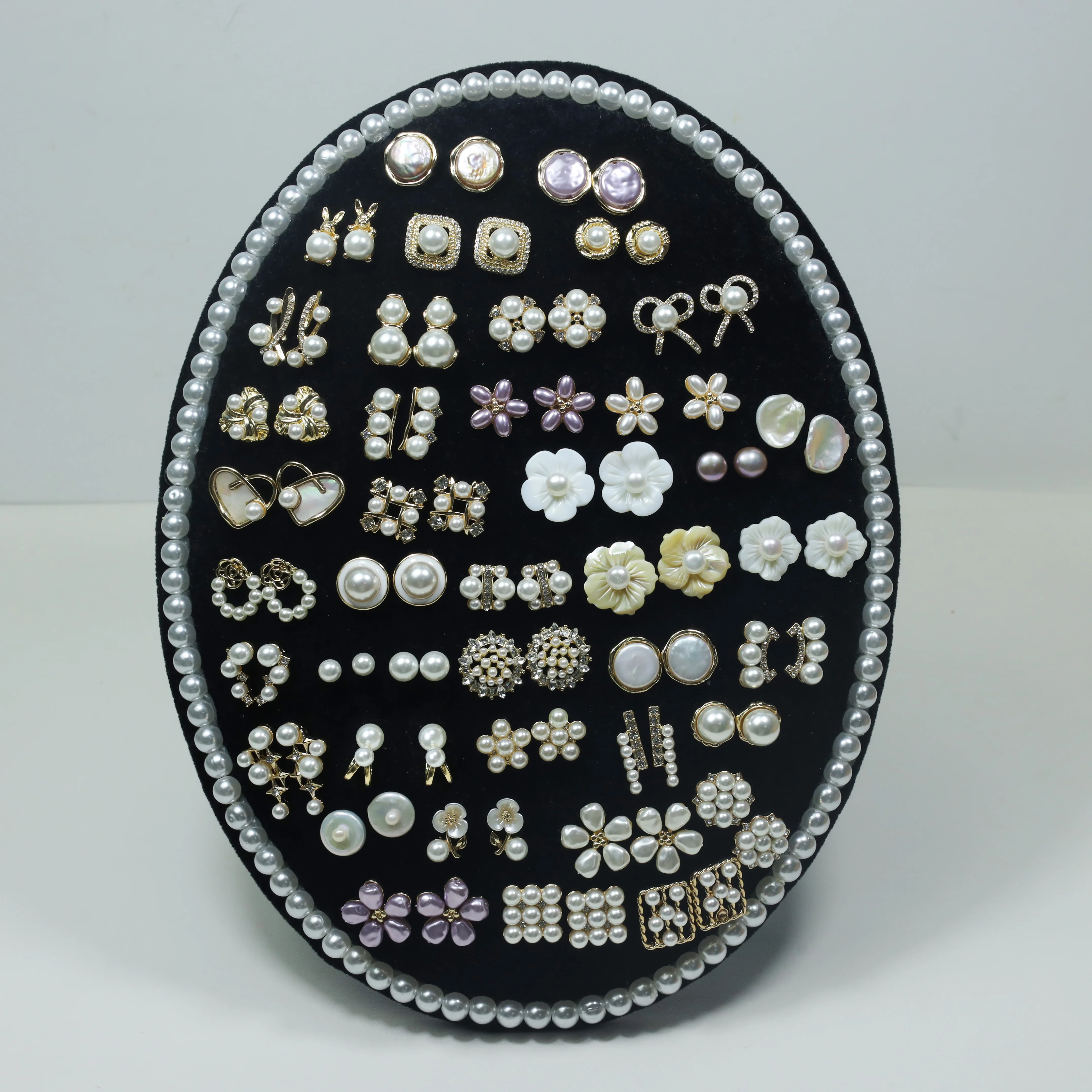 New jewelry designer wholesale gold plated fresh water wedding pearl earrings for women jewelry gift