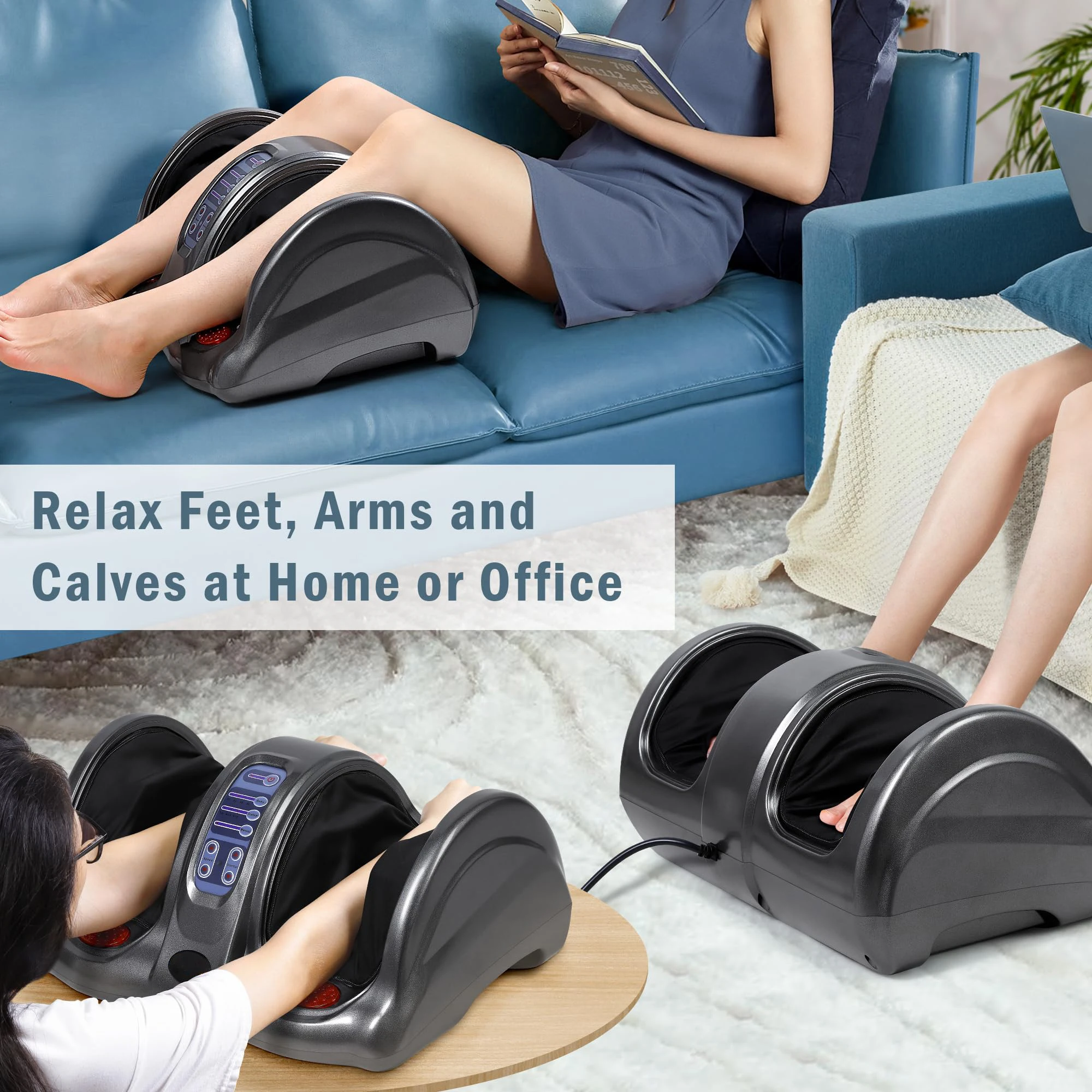 Multifunctional Chinese Electric Massage Kneading Leg Heating Model Machine Body Application Kneading Leg Massager