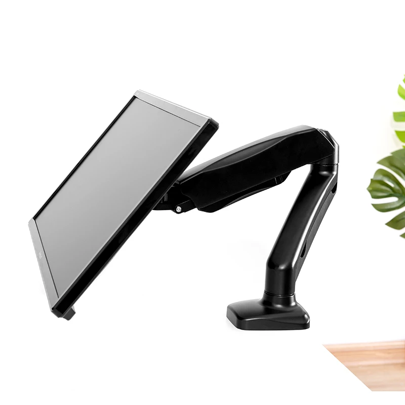Adjustable VESA Strong Desk Monitor Mount Gas Spring Monitor Arm Mount with Clamp and Grommet Base