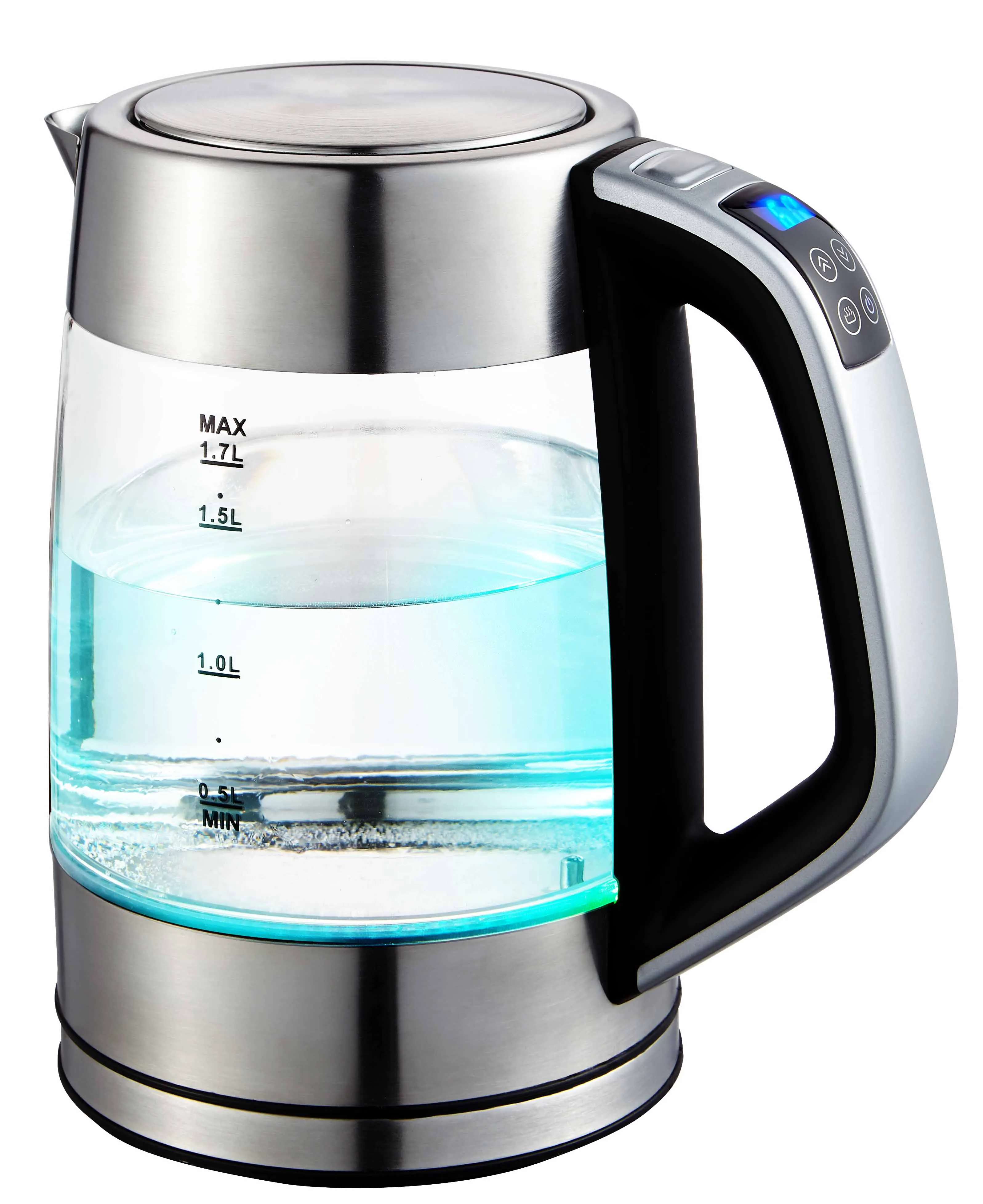 1.7L Glass Digital Electric Kettle Smart  Tea and Coffee Maker for Kitchen Appliance