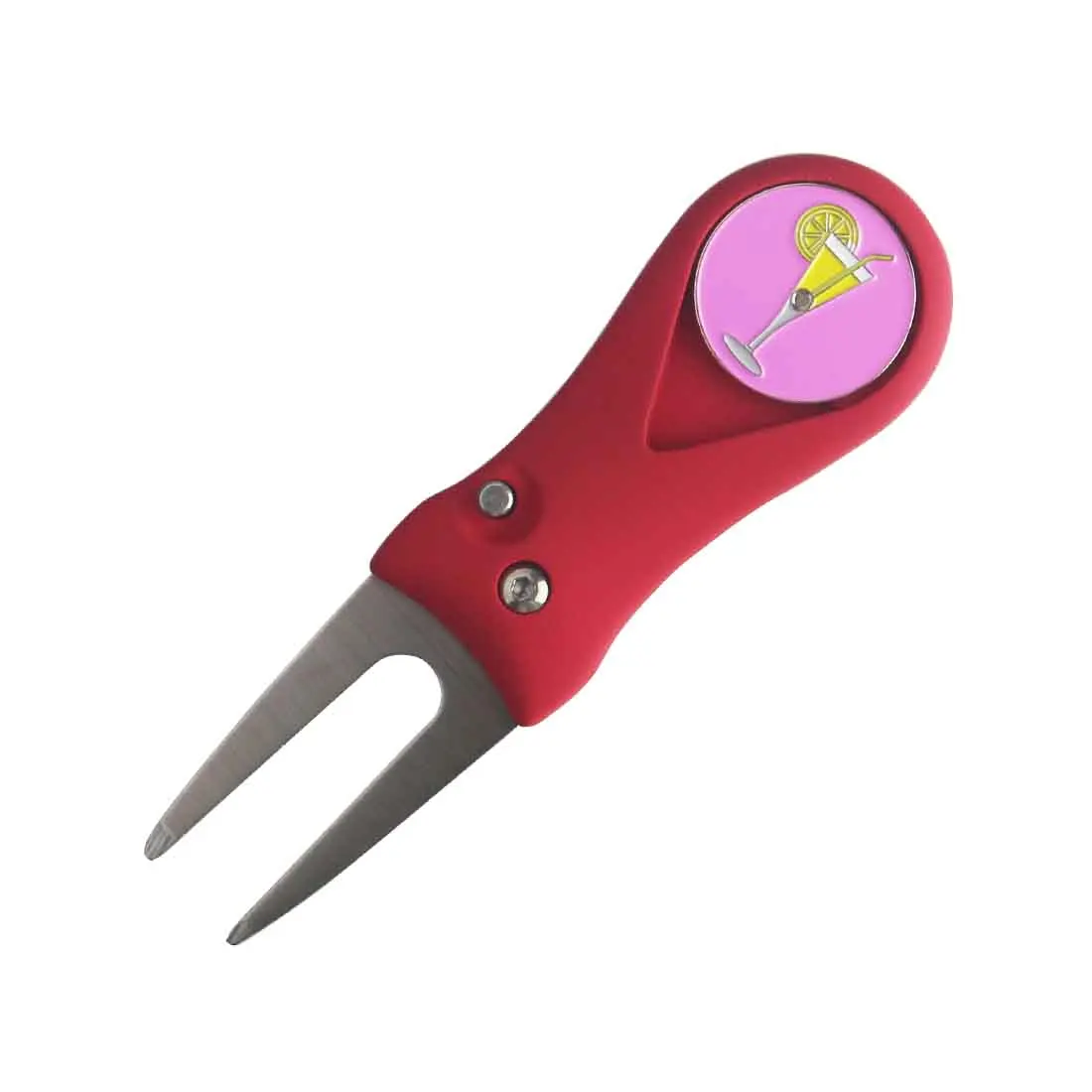 Custom Foldable Retractable Switchable Golf Divot Repair Tool Golf Pitch Fork Divot Tool