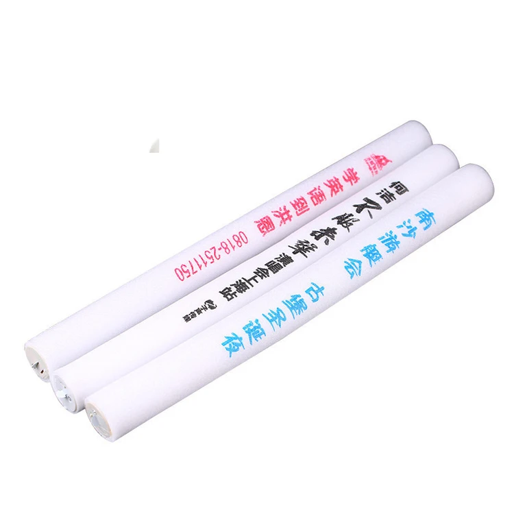 Manufacturers wholesale colorful sponge glow sticks with customizable LOGO glow sticks