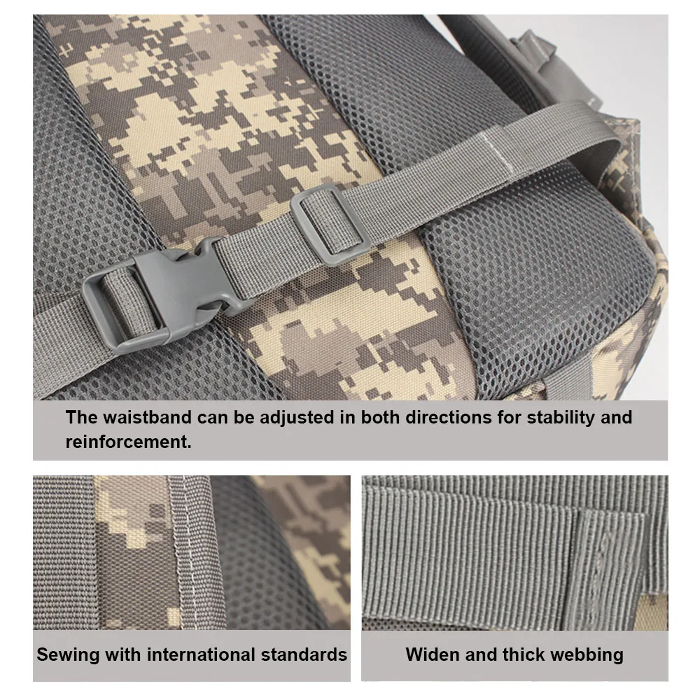 bag 900D encryption Outdoor mountaineering bag camouflage  backpack high-capacity waterproof Tactical multifunction