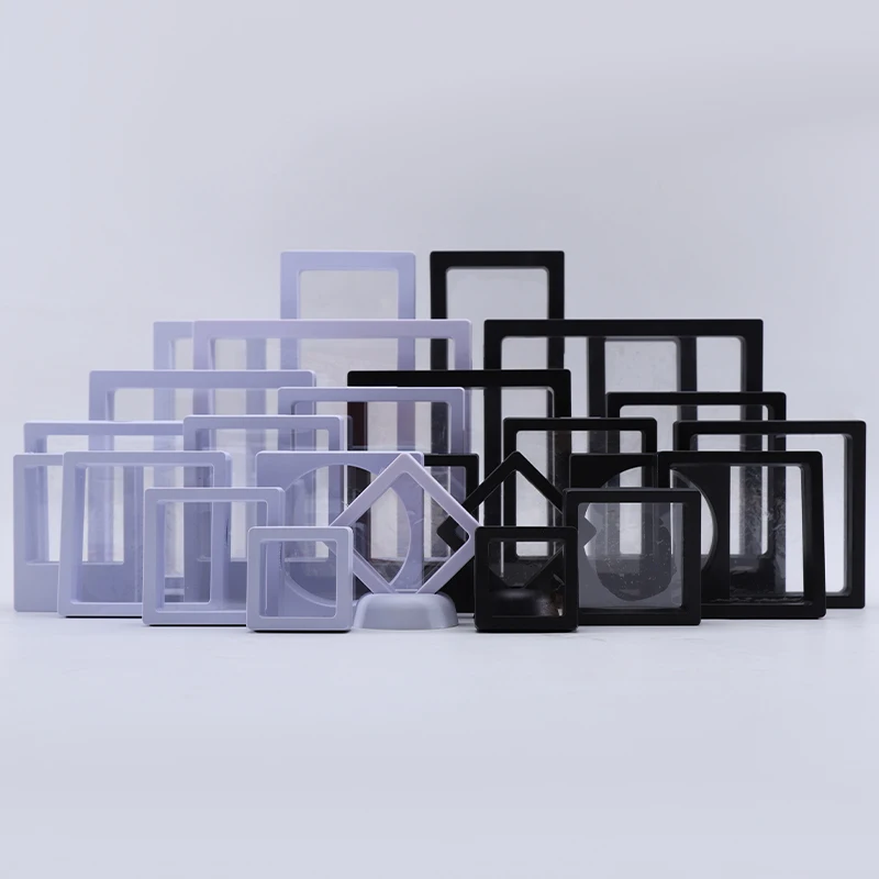 Han Hong Customized Thick film box white and black dustproof box drawer storage multilayer  plastic  clear  jewelry  boxes