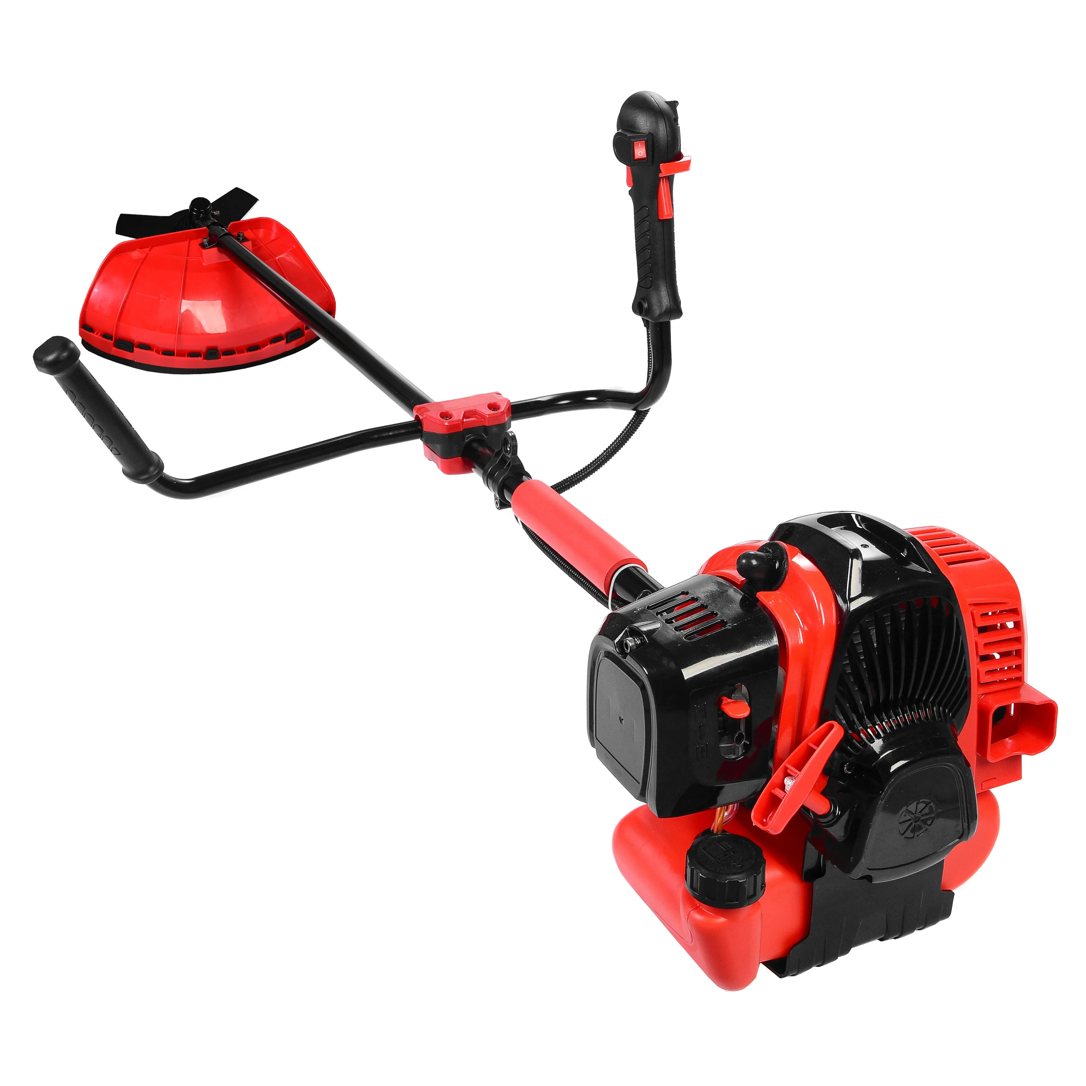LEOAPARD OEM 63cc powerful gasoline brush cutter price engine grass trimmer with good carburetor anti-slip handle