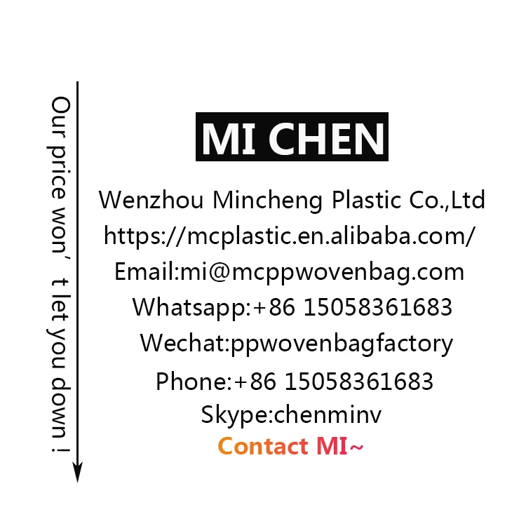 
MINCHENG big factory sale high quality plastic bags color printing bopp laminated 10kg printed pp woven rice sack 