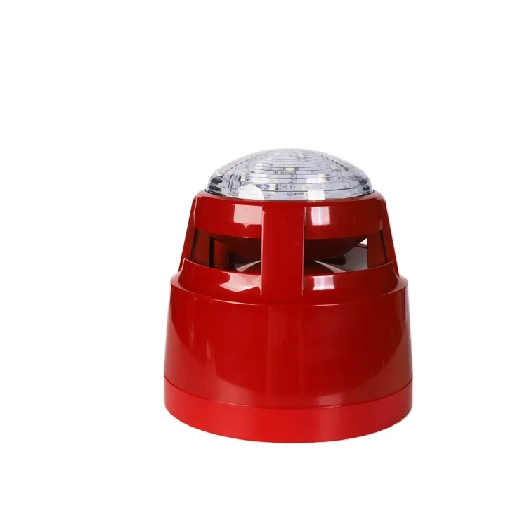 EN 54 Standard LPCB CE Approval Two-wire Loop Powered Addressable Sounder Beacon for Fire Alarm System