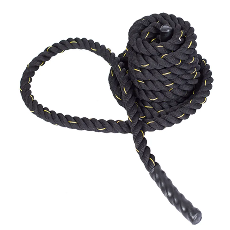 Fitness Heavy Rope Gym Power Training Battle Rope 25mm38mm50mm High Strength Durable Polyester  Comfortable Grip Linen Rope