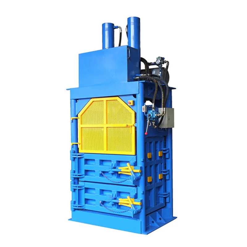 hydraulic vertical jute bag bale compress machine baling machine for waste fiber