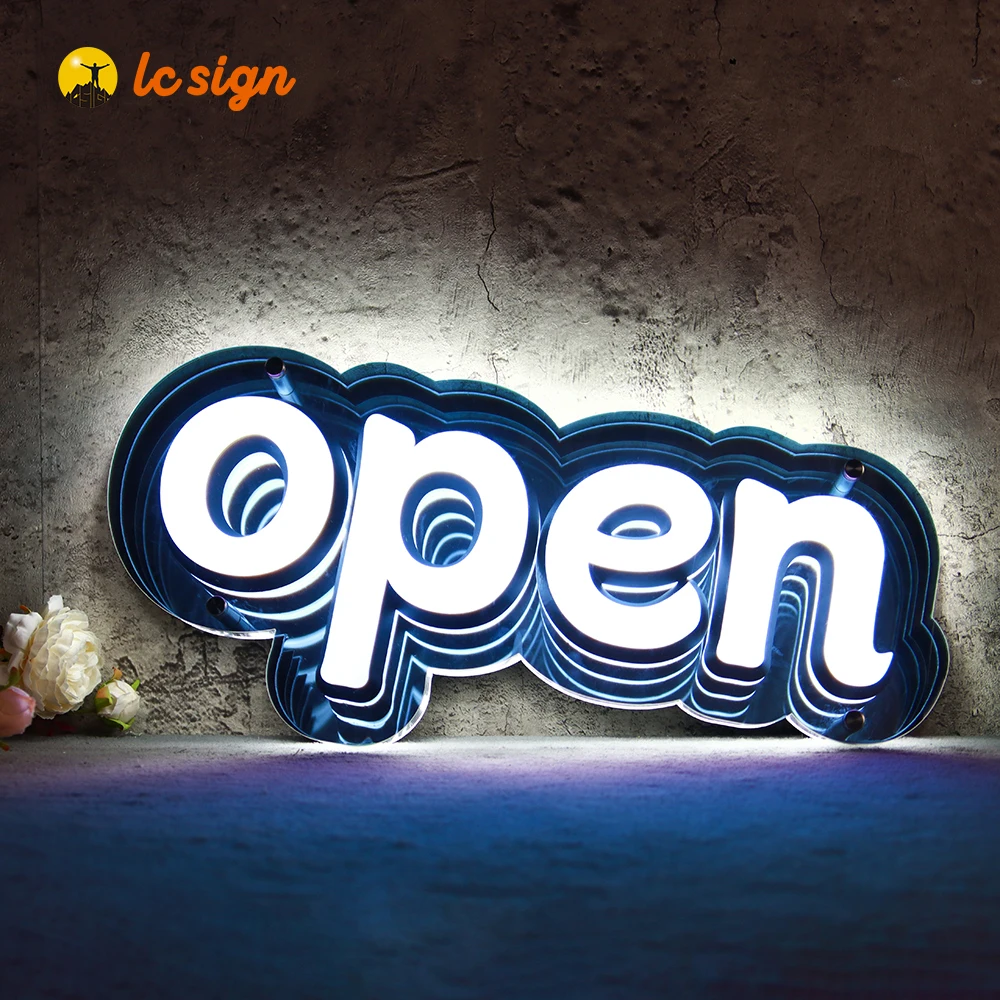 Best Battery Powered Flex 24 Hours Open Lettering Sign Led Neon Open Signs