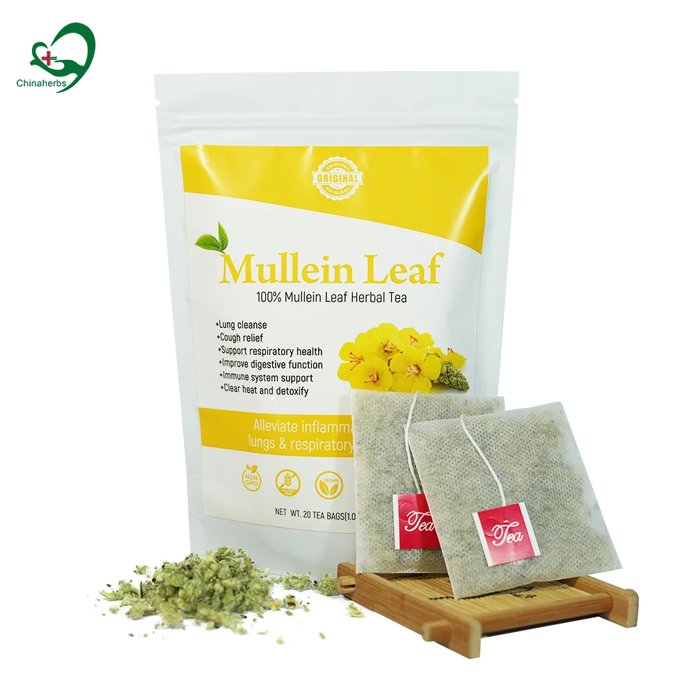 Chinaherbs Mullein Tea 100% Natural Dried Herbal Lung Detox Cleanse Smoking Tea Mullein Leaf Tea