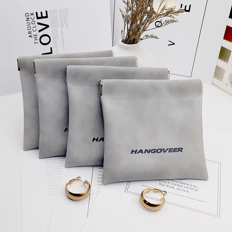 New Color Leather PU Self-sealing Shrapnel Bag Earphone Ring Necklace Earring Bracelet Watch Brooch Belt Waterproof