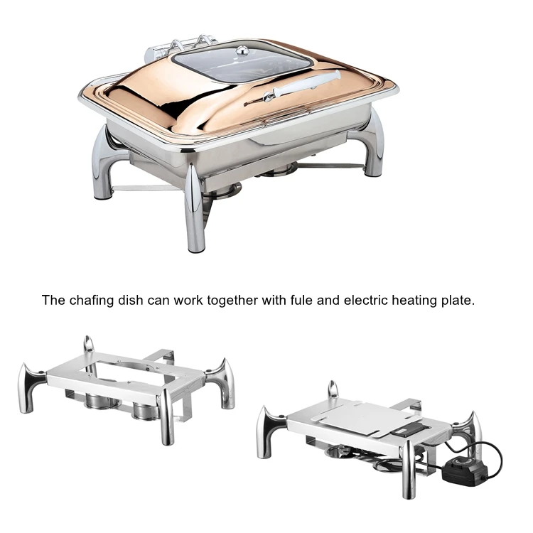 Food chafing dishes 9L stainless steel chafer chaffing buffet electric restaurant buffet equipment warmer for catering