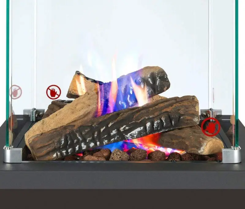 patio heaters gas with real dancing visible flames of gas fire pit burner CE approved lounge LPG heater CE