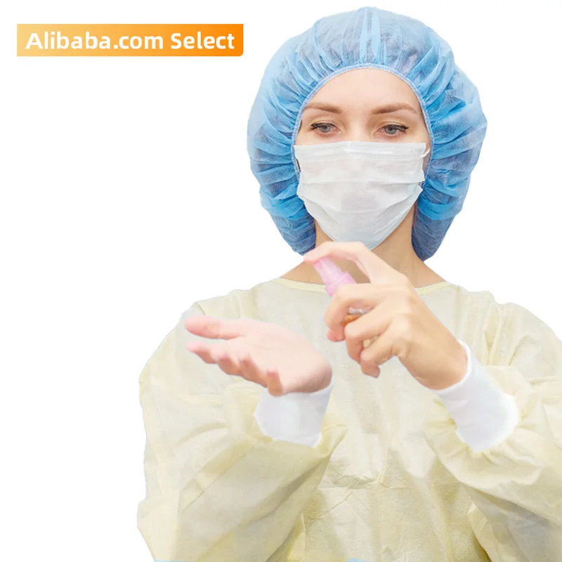 ppe isolation gown yellow AAMI PB70 level 2 isolation gown disposable hospital gown