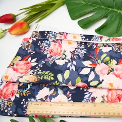 Wholesale 95%cotton 5%spandex knitting custom printed cotton fabric for dress