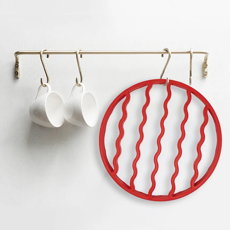 2 Pack Steaming Roasting Accessories Compatible BBQ Silicone Roasting Rack Round & Oval Roaster Racks