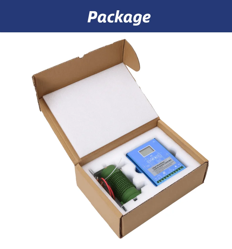 MPPT 12V 24V 48V Wind Solar Hybrid Controllers LCD Screen for Max 600W Wind Turbine and Wind Generator Home Use with CE